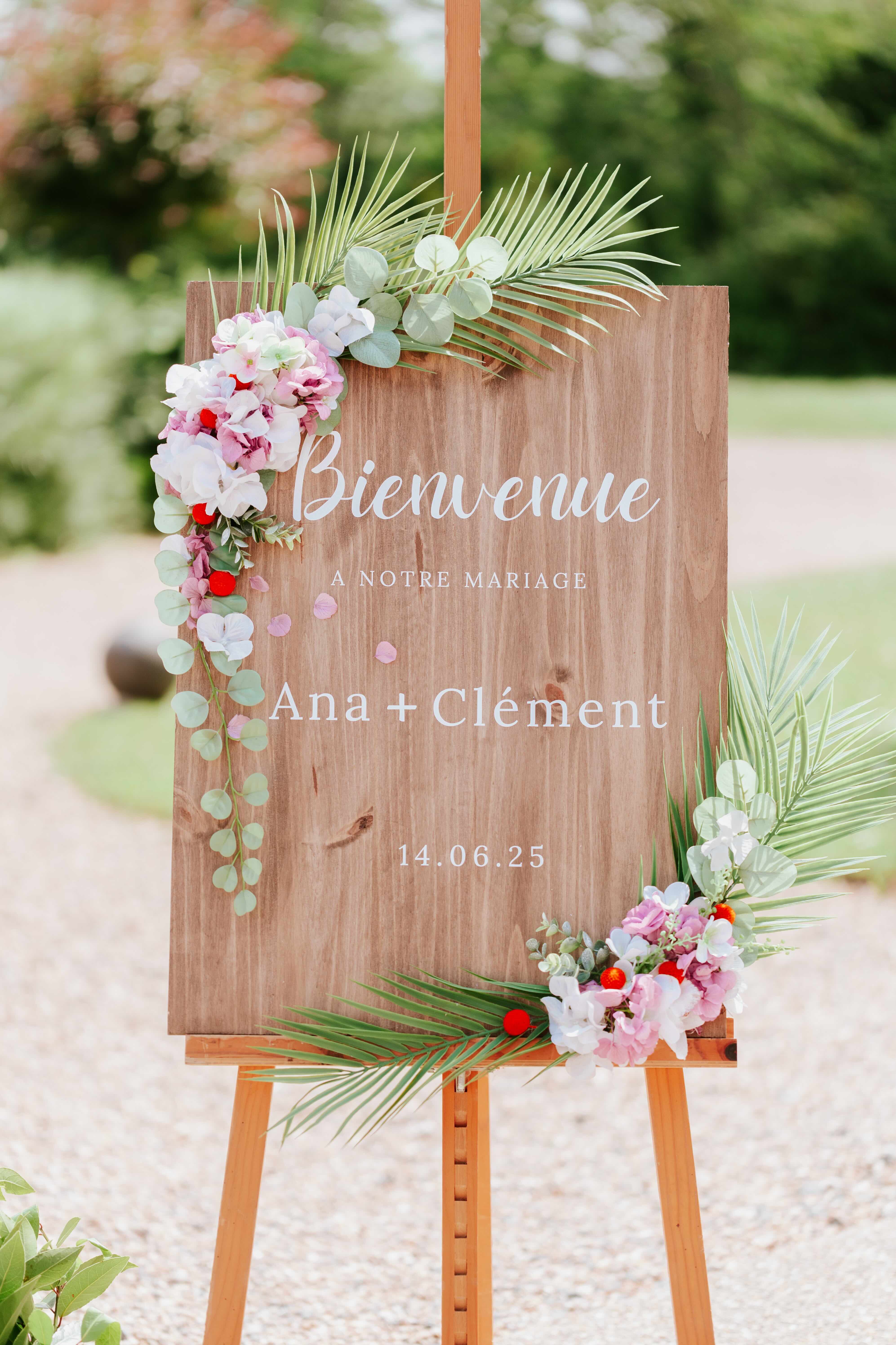 panneau de bienvenue