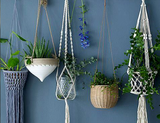 Mon jardin suspendu en macramé Mon jardin suspendu en macramé