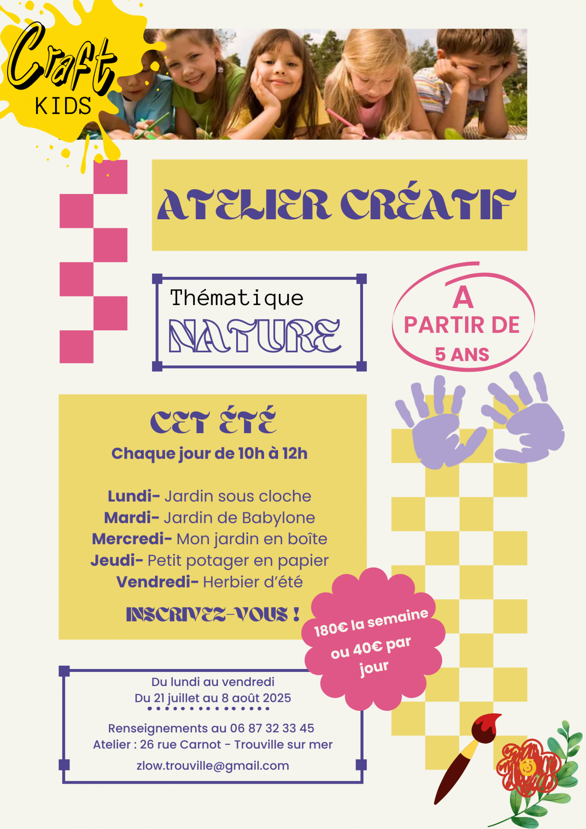 Atelier créatif enfant